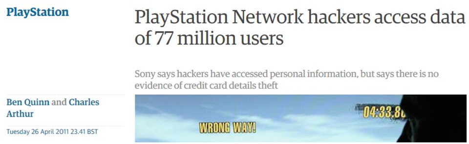 hacking su playstation network